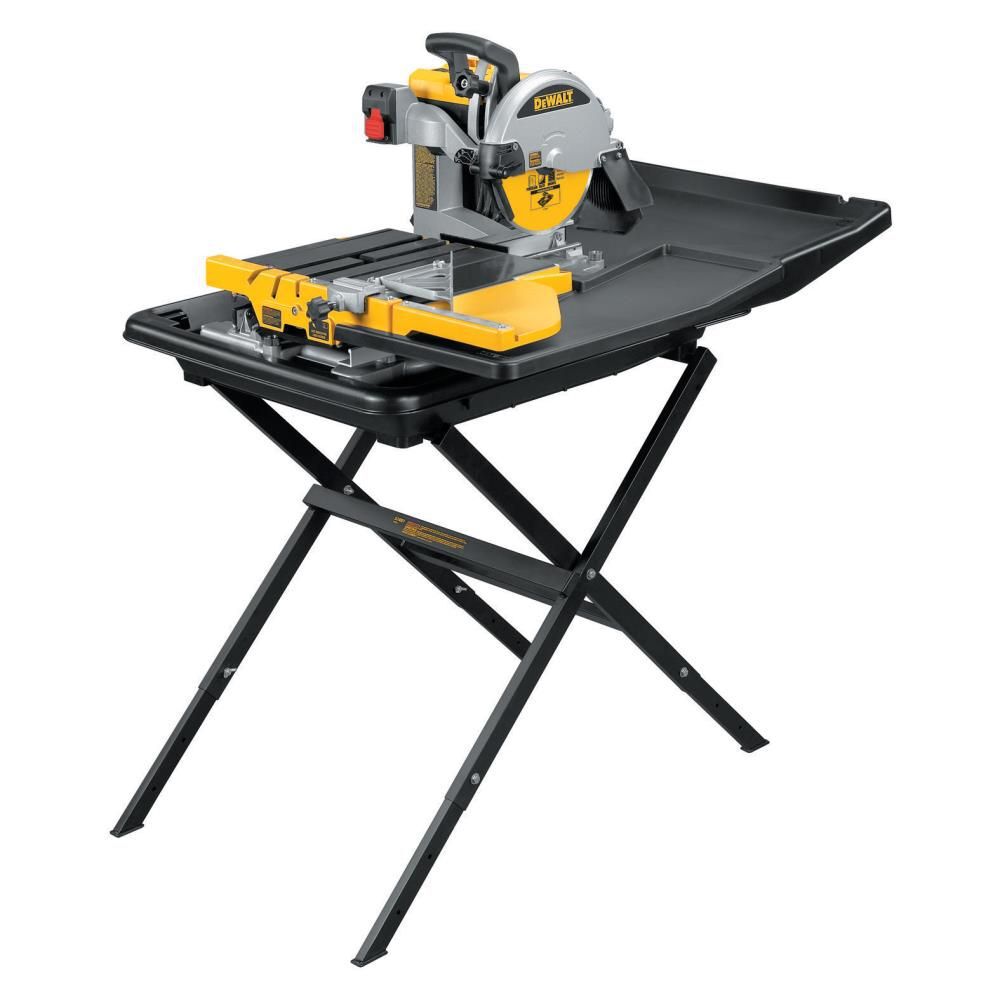 DEWALT 10 In. Wet Tile Saw with Stand, large image number 1