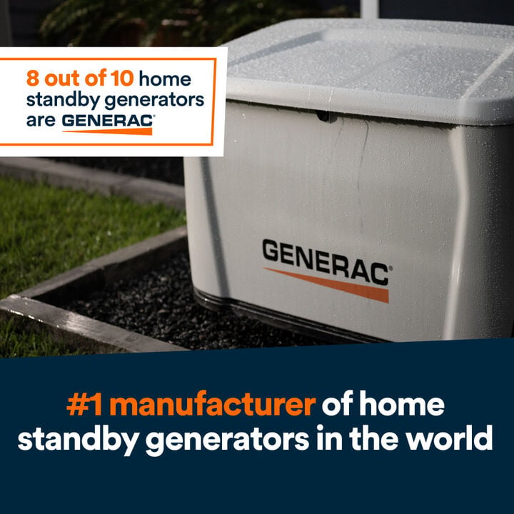 Generac Next Generation 14000 Watt 14kW Dual Fuel 50 State Air Cooled Home Standby Generator with 200-Amp SE Transfer Switch, large image number 8