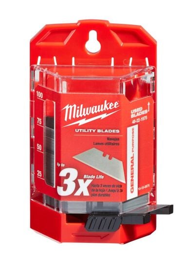 Milwaukee 75-Piece General Purpose Utility Blades with Dispenser, large image number 3
