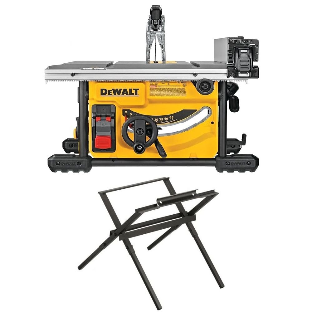 DEWALT Compact Jobsite Table Saw 8 1/4in with Stand – DWE7485WS