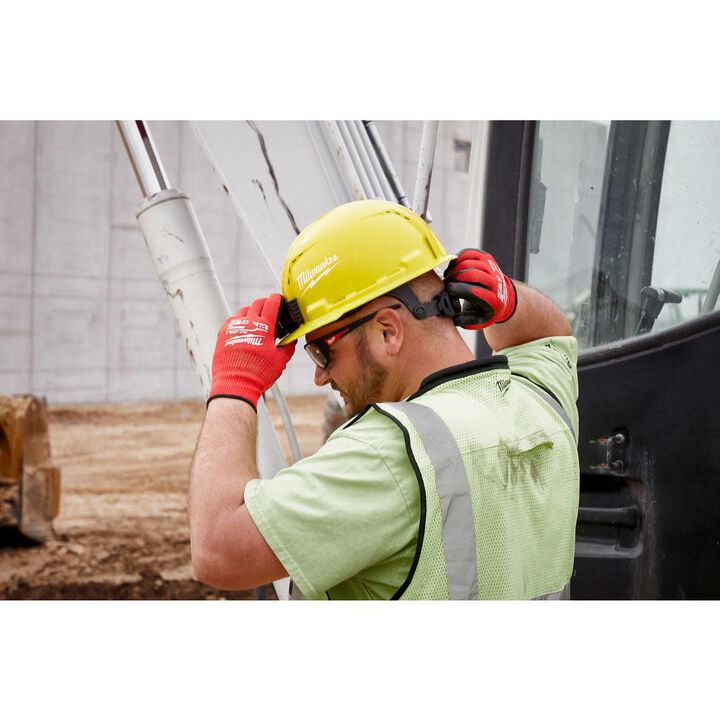 Milwaukee Green Front Brim Vented Hard Hat with 6pt Ratcheting Suspension Type 1 Class C & BOLT USB Cooling Fan Bundle, large image number 5