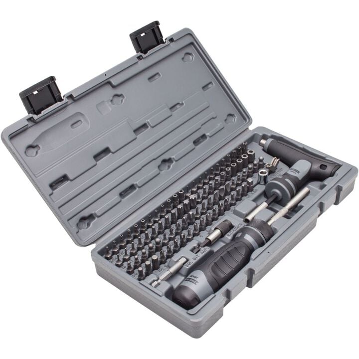 Proto 91 Piece Multibit Set with Ratcheting Screwdriver and T-Handle, large image number 1