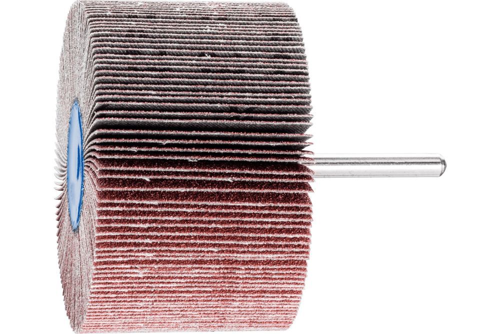 Pferd Mounted Flap Wheel, 3 Inch x 2, 80 Grit, 1/4 Inch Shank, Aluminum oxide, large image number 1