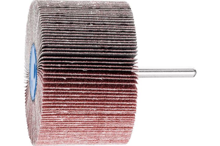 Pferd Mounted Flap Wheel, 3 Inch x 2, 80 Grit, 1/4 Inch Shank, Aluminum oxide, large image number 0