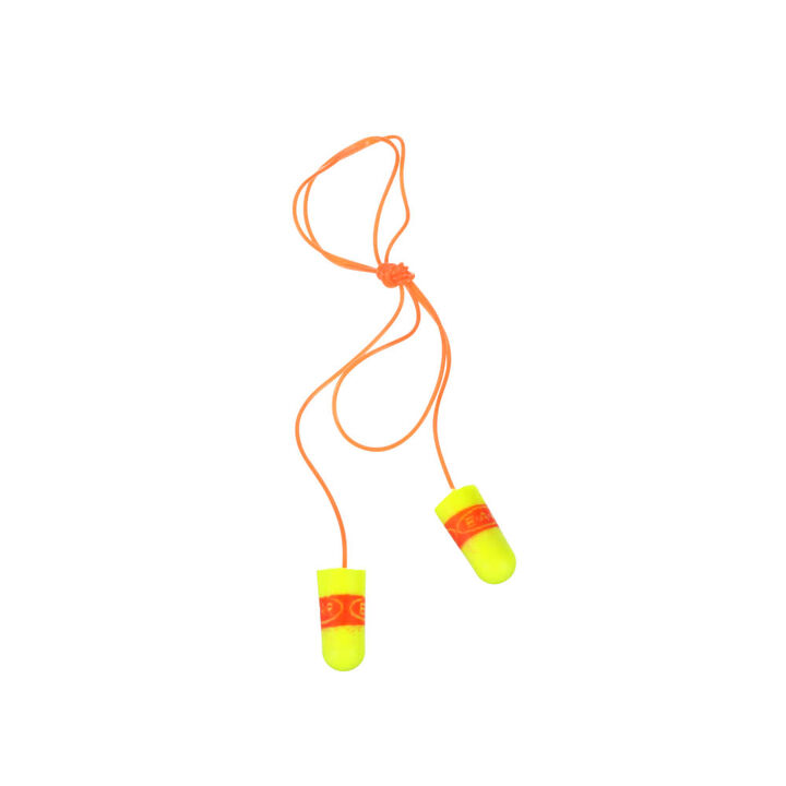 3M E-A-Rsoft SuperFit Earplugs 311-1254 Corded Poly Bag Regular Size 200pk