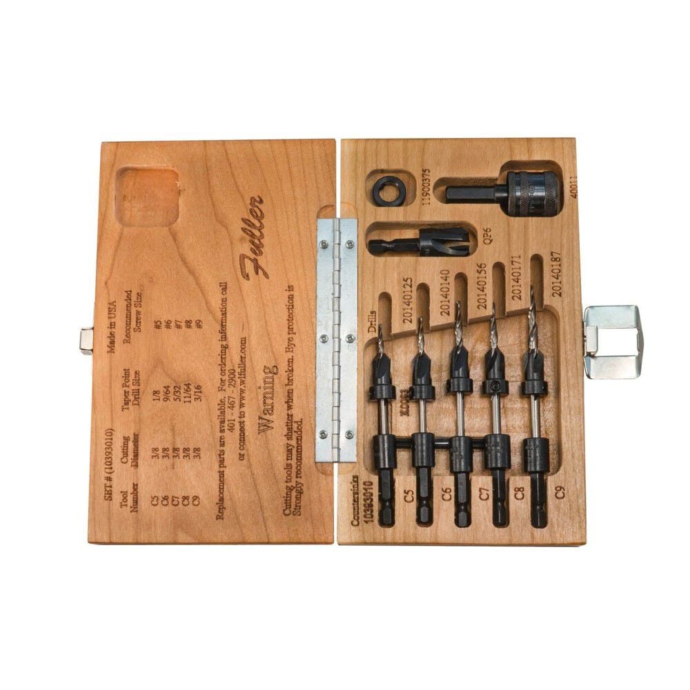 WL Fuller No 10 Combination Countersink & Quick Change Tapered Drill Bit Set, large image number 7