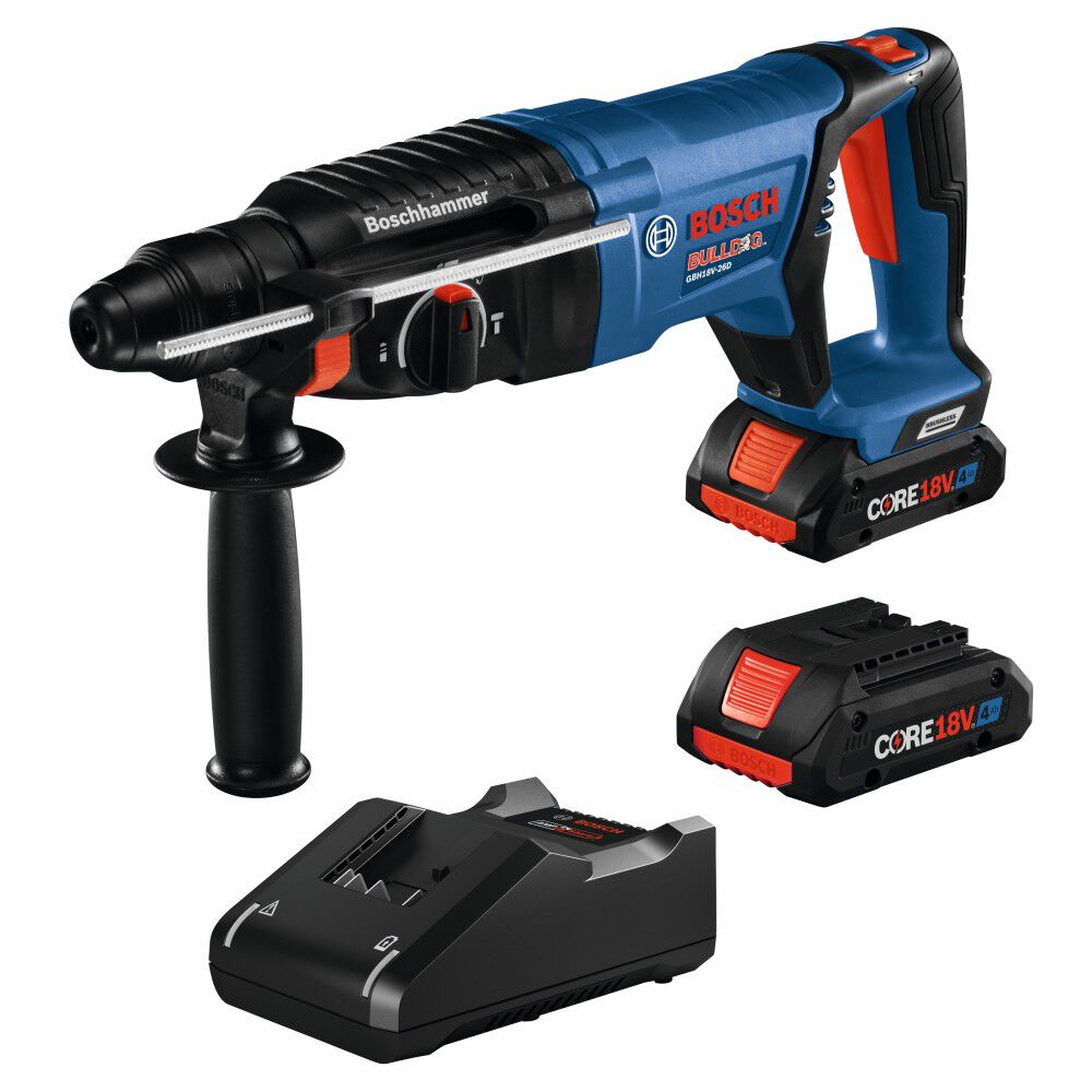 Bosch 18V EC SDS Plus Bulldog 1in Rotary Hammer Kit, large image number 1