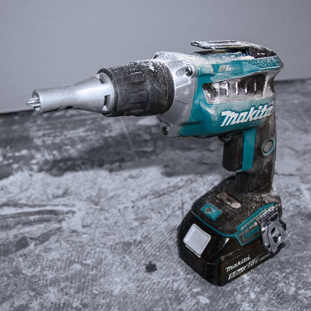 Makita 18V LXT Lithium Ion Brushless Cordless Drywall Screwdriver Kit 5.0Ah XSF03T Acme Tools