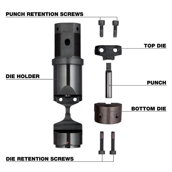 Milwaukee M18 FUEL 10 Gauge Die Holder Set, large image number 3