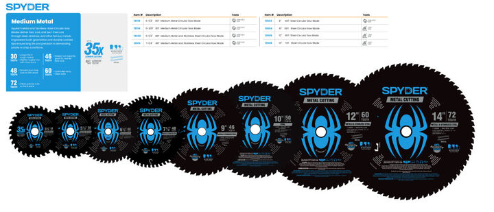 Spyder 10 Inch 50T Saw Blade for Steel, large image number 2