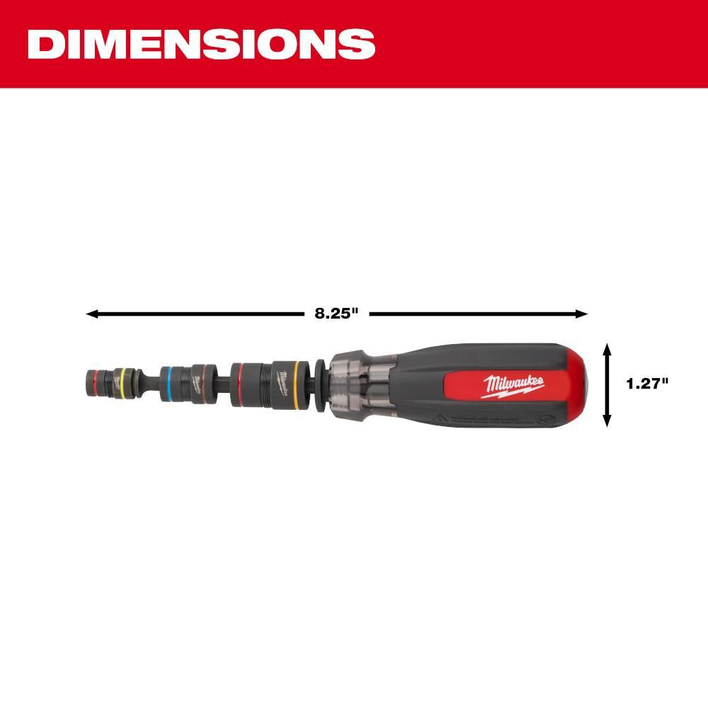 Milwaukee Multi-Nut Driver W/ SHOCKWAVE Impact Duty Magnetic Nut Drivers, large image number 4
