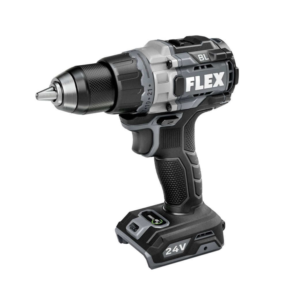FLEX 24V 1/2in 2 Speed Drill Driver With Turbo Mode (Bare Tool), large image number 4