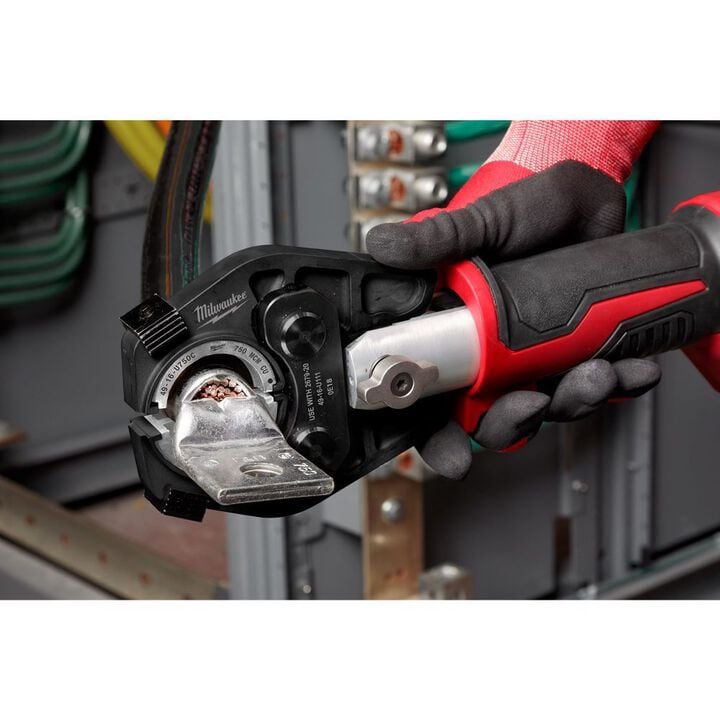 Milwaukee M18 FORCE LOGIC 600 MCM Crimper & M18 REDLITHIUM HIGH OUTPUT XC5 Battery, large image number 7