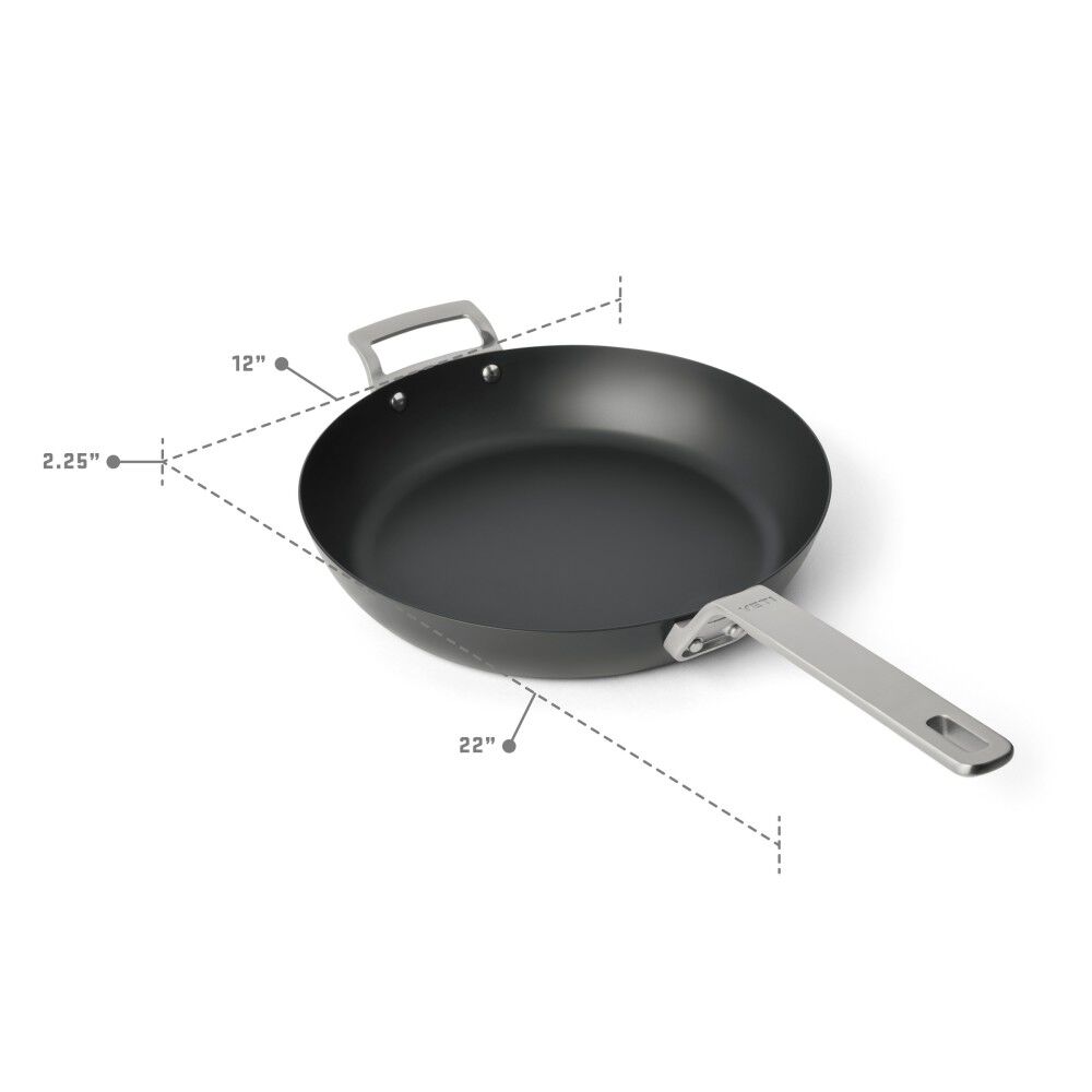 YETI 12 Inch Pre-Seasoned Carbon Steel Pan, large image number 3
