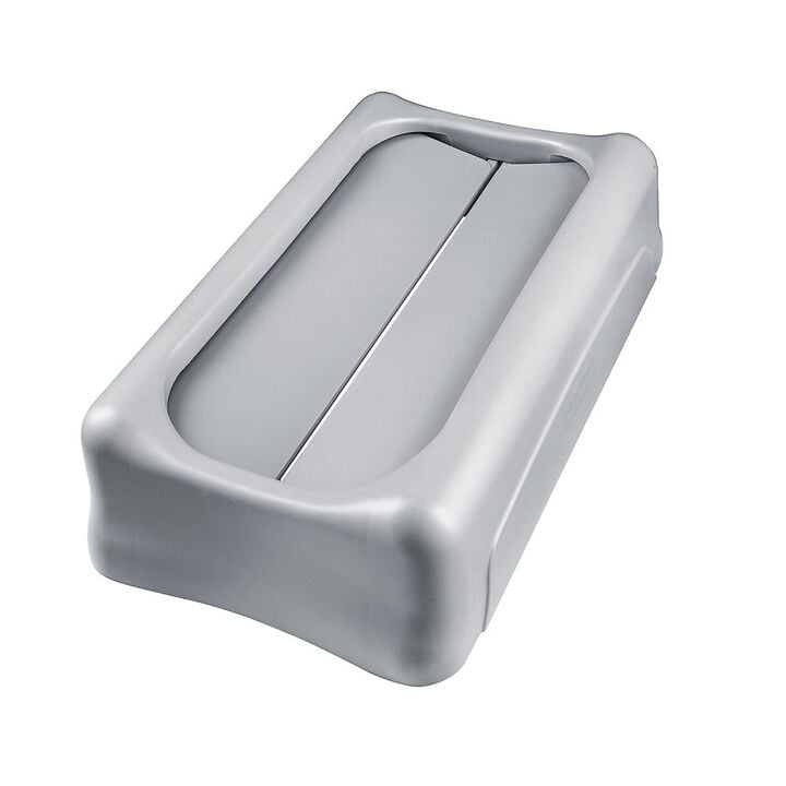Rubbermaid Slim Jim Swing Lid Gray, large image number 2