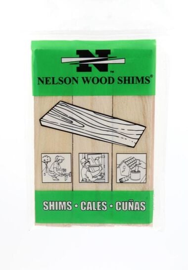 Nelson Wood Shims 6in Pine Shims 9pk