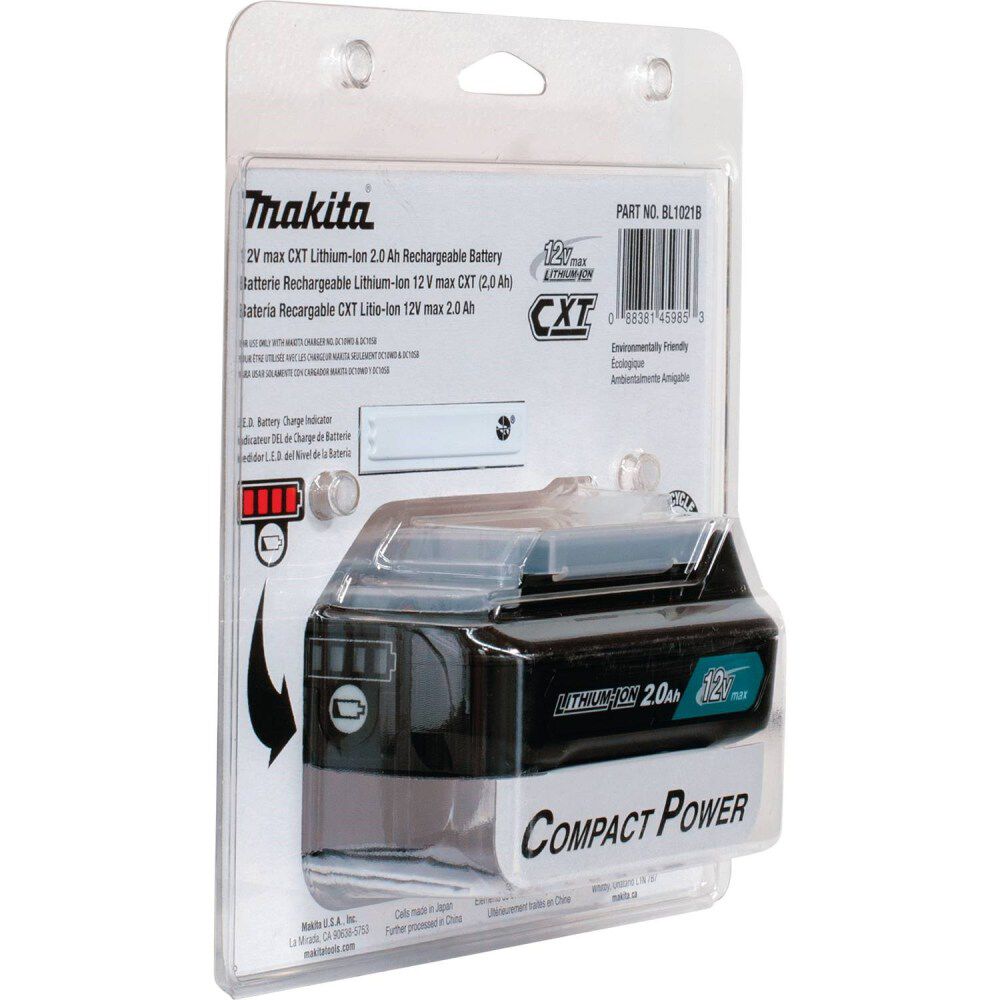 Makita 12V Max CXT 12V 2Ah Lithium Ion Power Tool Battery Pack with Fuel Indicator, large image number 5