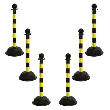 Mr Chain 3in Striped Stanchions - 6 pack, large image number 0