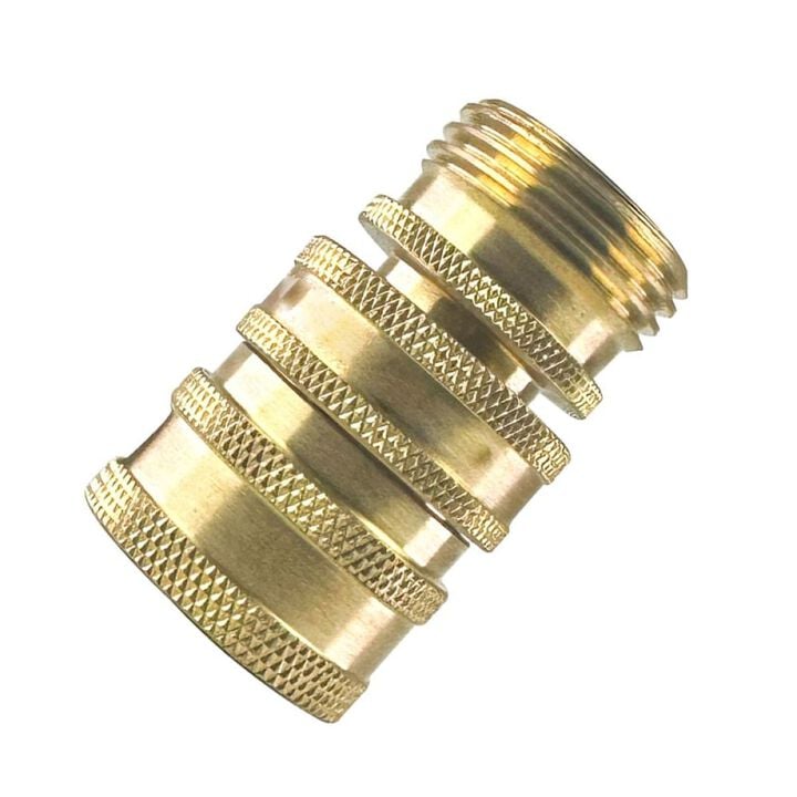 BluBird BluShield Brass Quick Disconnect Garden Hose Adapter Set, large image number 2