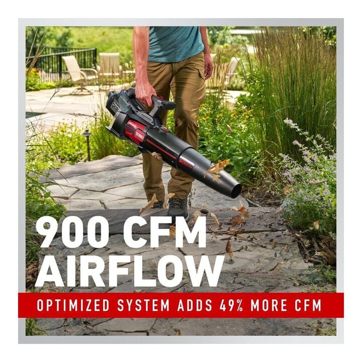 Toro 60V Maximum 900 CFM Battery-Powered Handheld Leaf Blower Kit, large image number 3