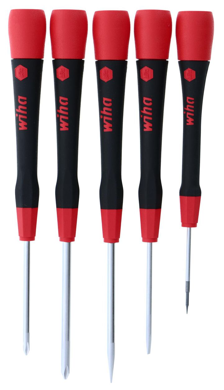 Wiha PicoFinish Slotted & Phillips Precision Screwdriver Set 5pc, large image number 5