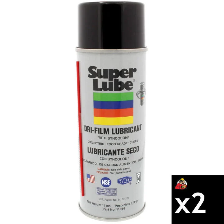 Super Lube 11 Oz Aerosol Dri Film Lubricant with Syncolon- PACK of 2
