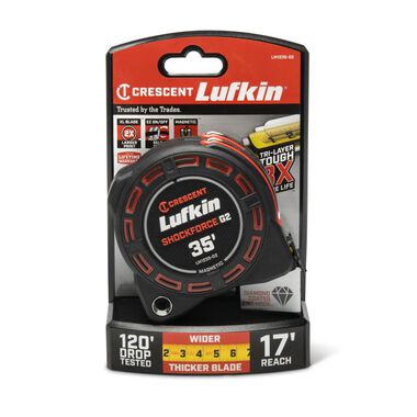 Crescent Lufkin 35 ft Gen2 Shockforce Magnetic Tape Measure, large image number 1