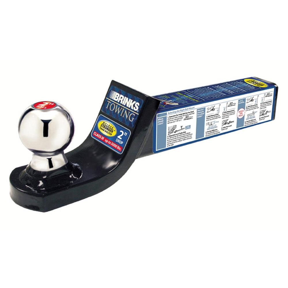 Brinks 2-in Drop 2-in Welded Ball Mount – 3050-080