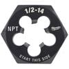 Milwaukee 1/2 in -14 NPT 2-1/6 in  Hex Threading Die, small image number 1