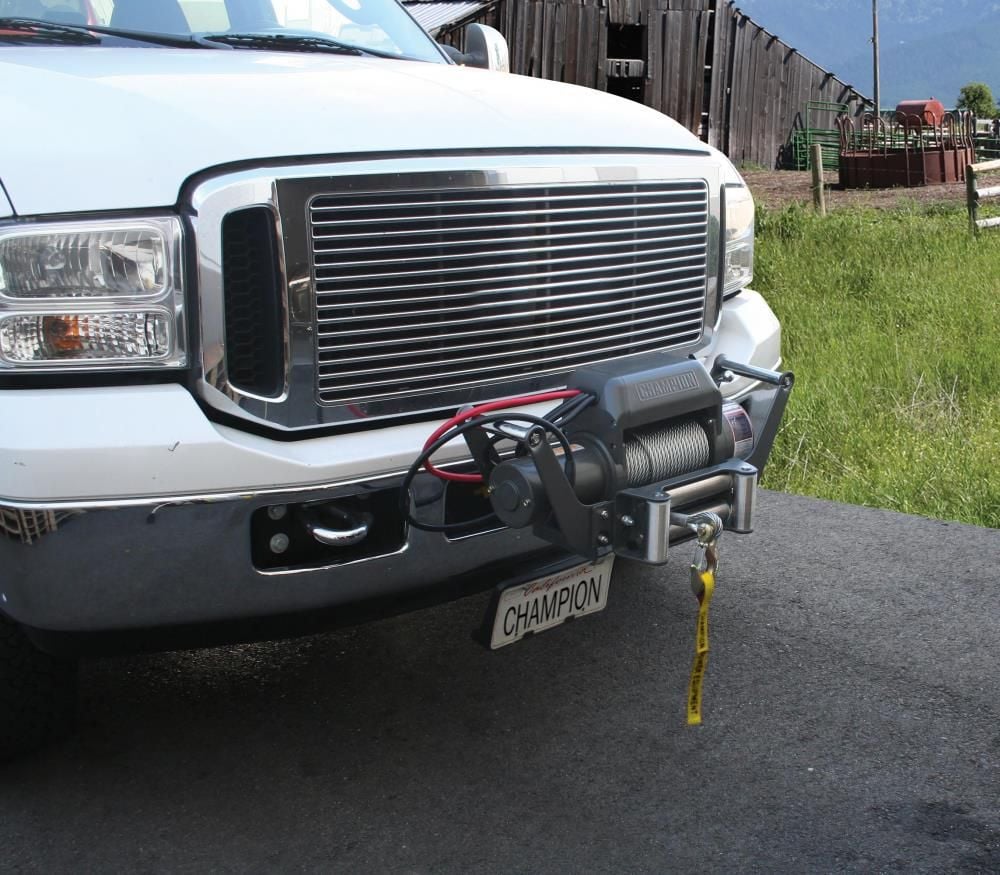 Champion Power Equipment 10000-Lb Truck/SUV Winch Kit with Speed Mount and Remote Control, large image number 5