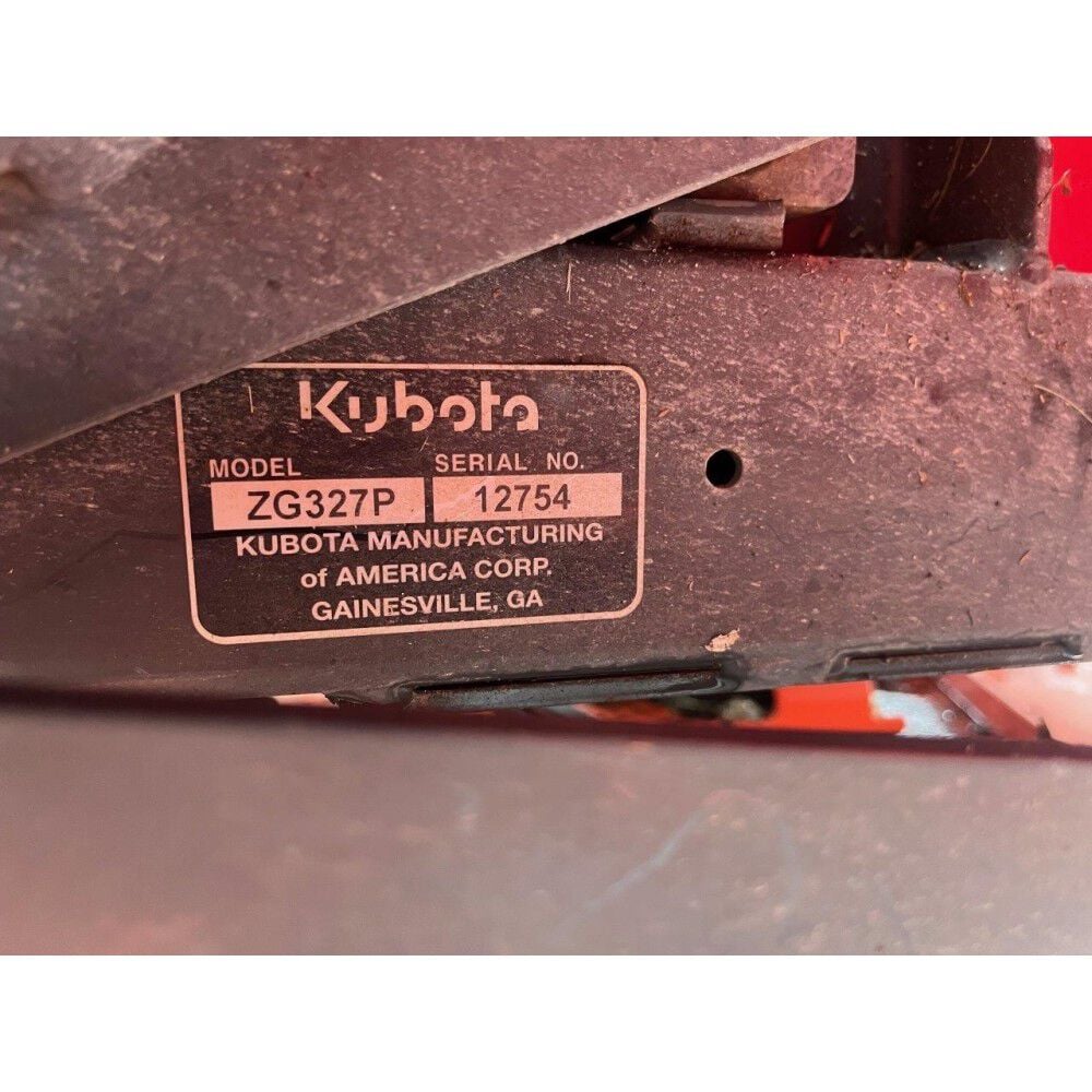 Kubota ZG327 60 Inch Riding Zero Turn Mower - Used 2009