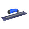 Bon Tool Finish Trowel Square Blue Steel 12 Inch x 3 Inch with Comfort Grip Handle, small image number 2