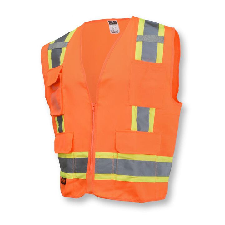 Radians SV62 Type R Class 2 Surveyor Heavy Duty Solid Twill Safety Vest, large image number 10