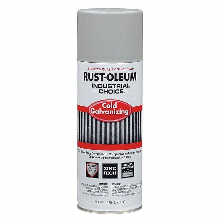 Rust-Oleum Industrial Choice 1600 System Cold Galvanizing 14 Oz Spray Paint