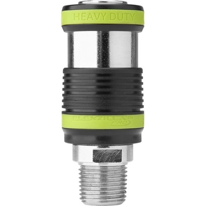 Flexzilla Pro Heavy Duty Safety Coupler 1/2in MNPT 1/2in Body