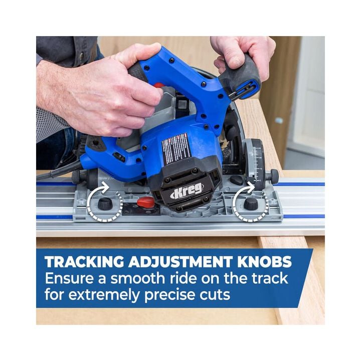 Kreg 120V 48T Blade Adaptive Cutting System Plunge-Cut Track Saw & 62 Inch Guide Track Bundle, large image number 14