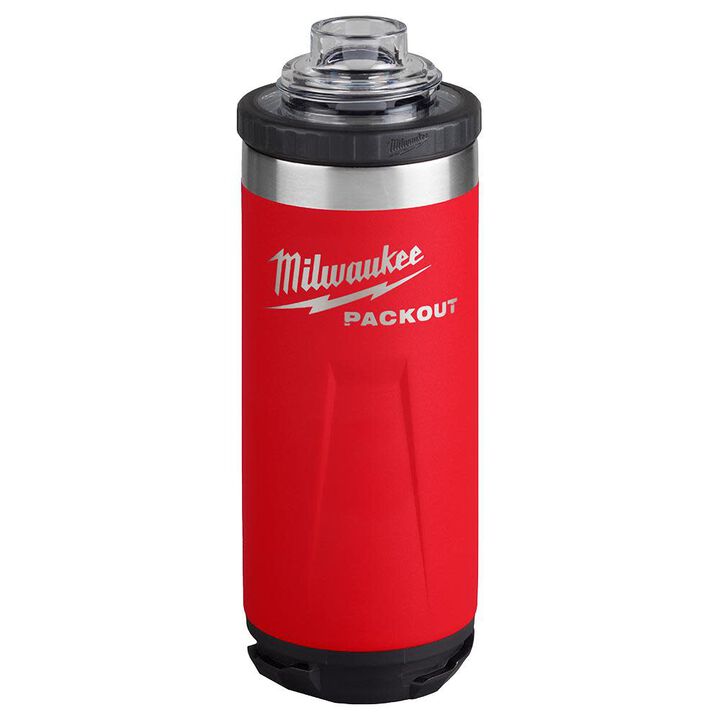 Milwaukee PACKOUT 18oz Insulated Bottle with Chug Lid - Red, large image number 3