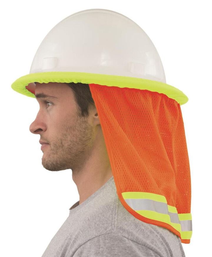 Delta Plus S268 Mesh Neck Shield in Hi Viz Orange