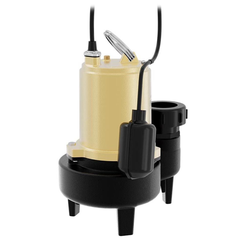 K2 Pumps Sewage Pump 3/4 HP Cast Iron with Piggyback Tethered Switch, large image number 3