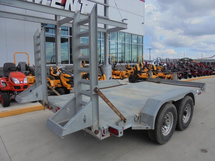Diamond C 14 Ft Galvanized Equipment Trailer Used 2015, large image number 6