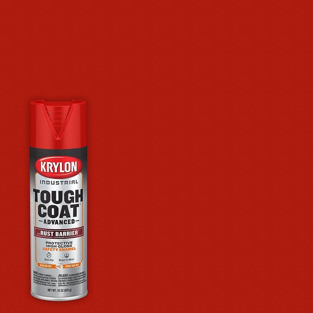 Krylon Tough Coat Advanced Safety Red Gloss Enamel 15 Oz, large image number 2