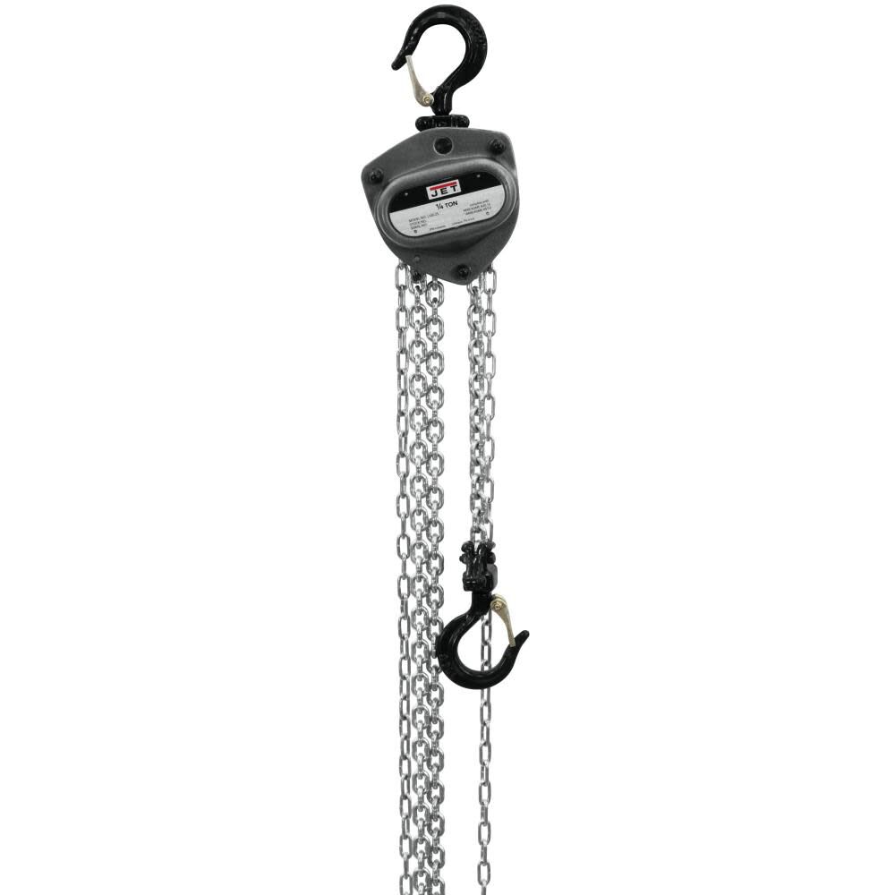 JET L100 Series Hand Chain Hoist 1/4 Ton 30 Ft. Lift with Overload Protection – 101223