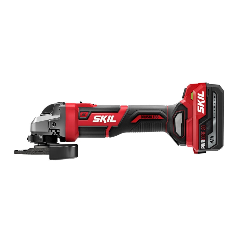 SKIL 20V 4-1/2 Inch Brushless Angle Grinder Kit, large image number 3