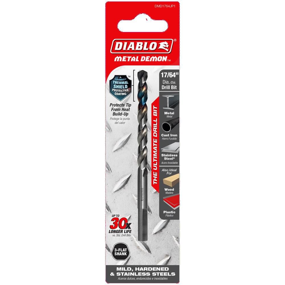 Diablo Tools 17/64 Inch Metal Demon Drill Bit for Mild, Hardened and Stainless, large image number 5