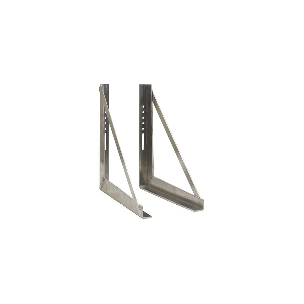 Buyers Products Company 18×18 Inch Welded Stainless Steel Mounting Brackets – 1701031