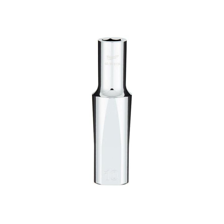 Milwaukee 1/2 in. Drive 10MM Metric 6-Point Deep Socket with FOUR FLAT Sides, large image number 0