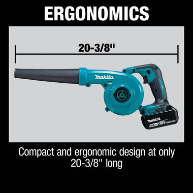 Makita 18V LXT Lithium-Ion Cordless Blower Kit (5.0Ah), large image number 11