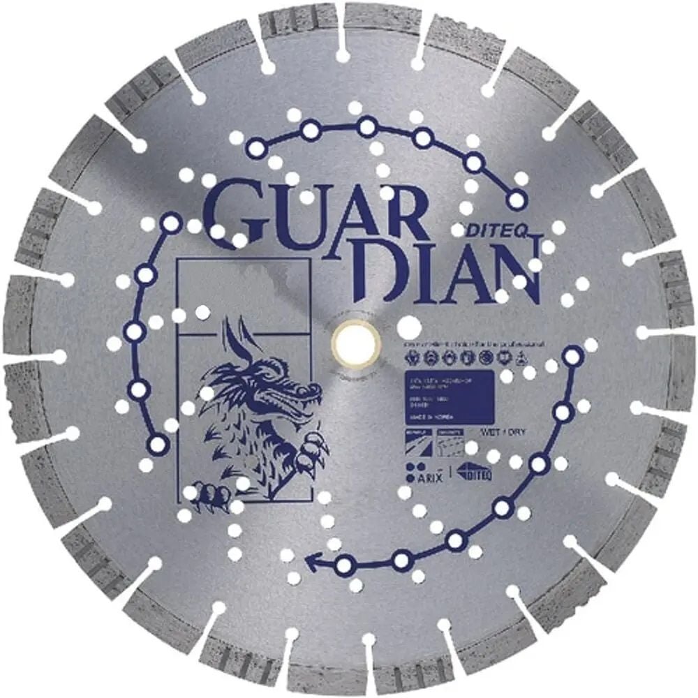 Diteq Guardian 18 Inch Super Premium Segmented Turbo Rim Diamond Blade for Concrete, Asphalt, and Green Concrete, large image number 1