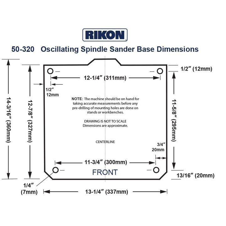 RIKON Benchtop Oscillating Spindle Sander, large image number 4