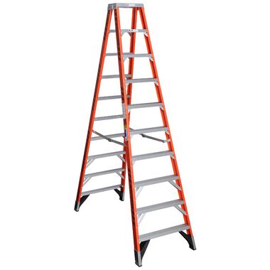 Werner 10 Ft. Type IAA Fiberglass Twin Ladder, large image number 0